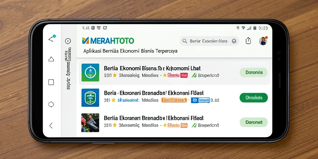 Tampilan antarmuka MERAHTOTO yang modern dan informatif.