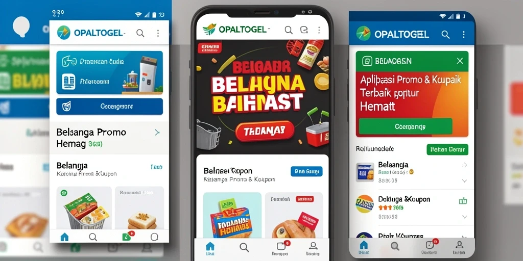 Antarmuka OPALTOGEL menampilkan berbagai penawaran diskon menarik.