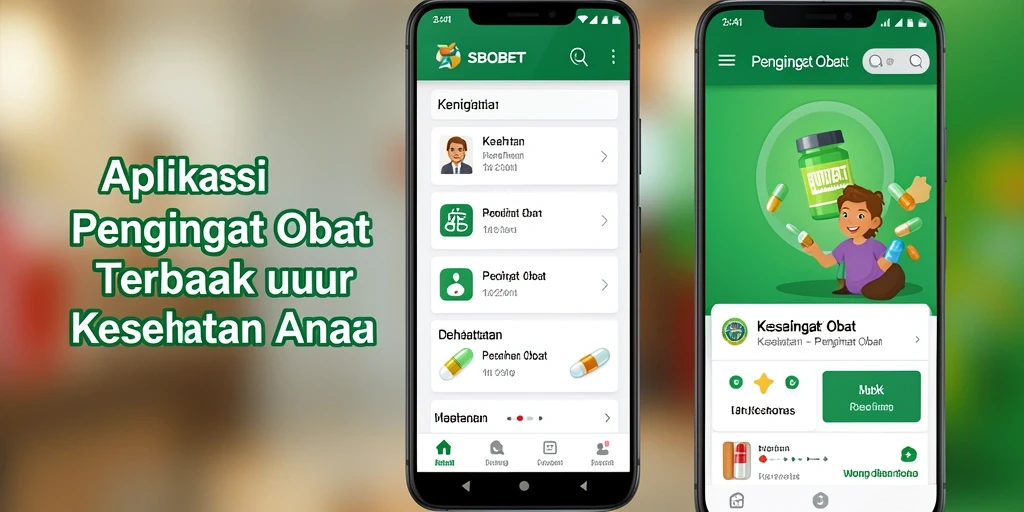 Tampilan antarmuka Pengingat Obat SBOBET yang ramah pengguna.