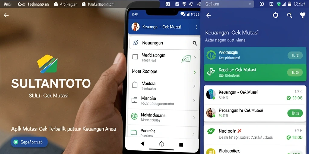 Antarmuka aplikasi SULTANTOTO untuk Cek Mutasi yang mudah digunakan.