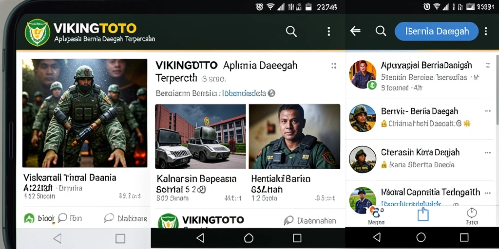 Tampilan antarmuka aplikasi VIKINGTOTO yang menarik dan informatif.